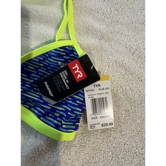 TYR Swimsuit Womens Top, VITALITY TRINITY TOP, Size XS /0-2 - Picture 2 of 3